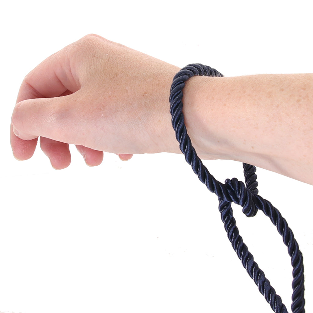 Bondage Couture Luxurious Blue Satin Rope - Velvet-Soft Restraints