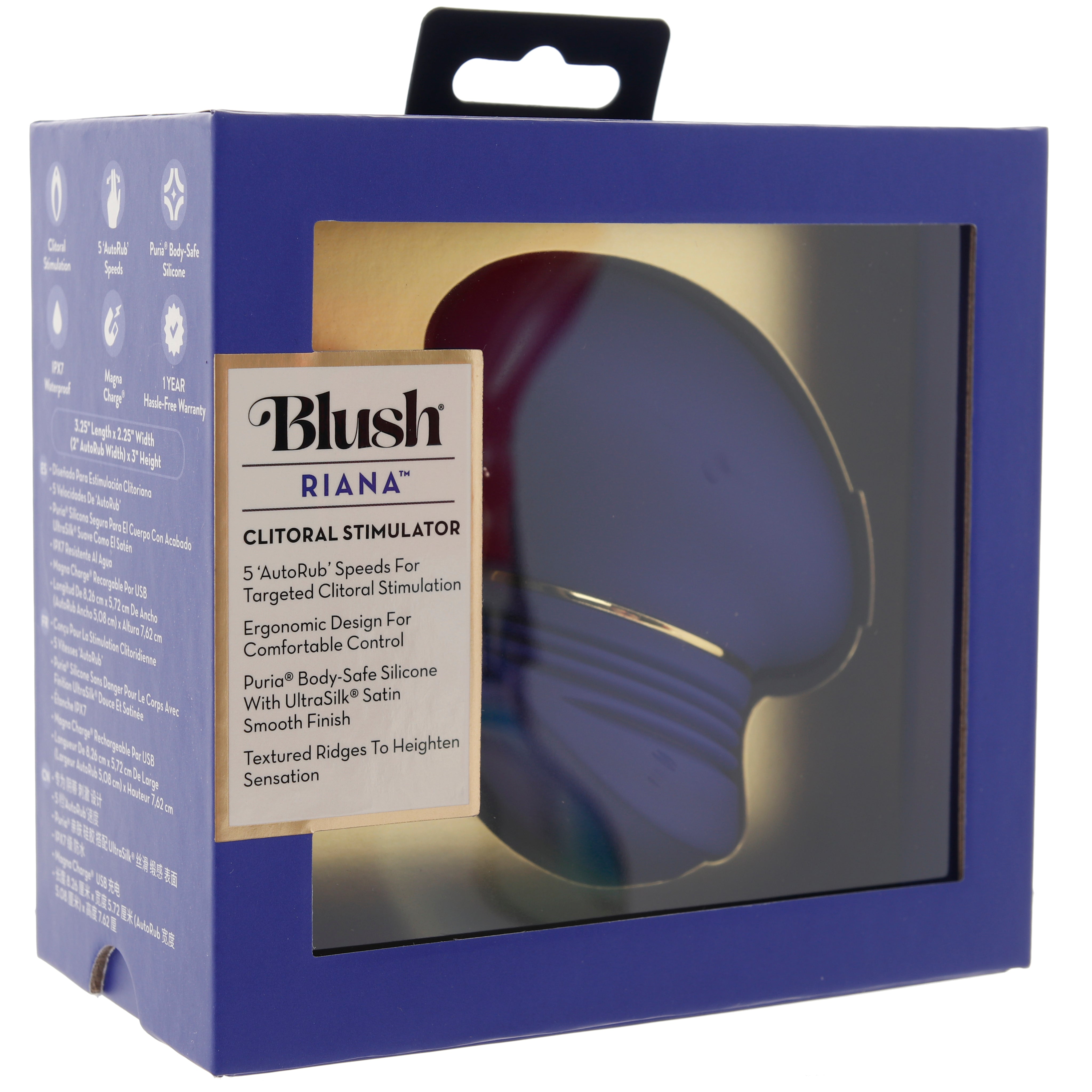Riana AutoRub Clitoral Vibe in Royal Indigo