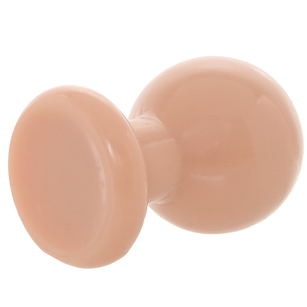 The Classic Large Round Butt Plug in Cream
