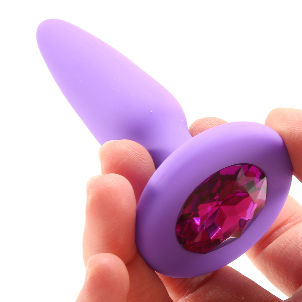 Glams Mini Purple Gem: Discreet Luxury Silicone Butt Plug for Elegant Exploration