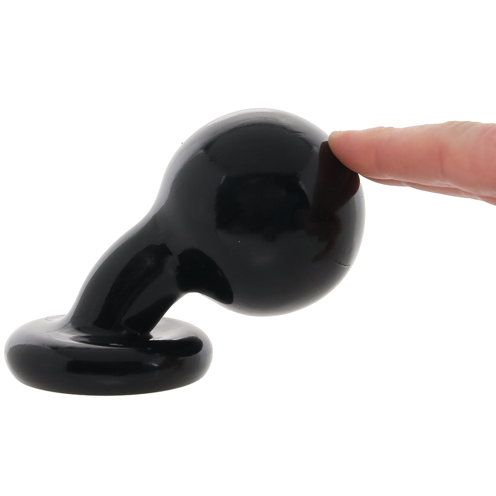 Round Butt Plug Medium in Black