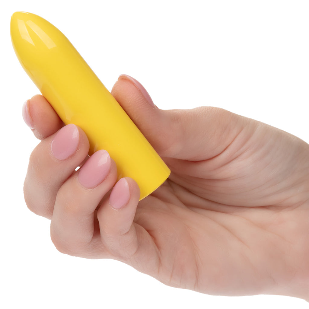 CalExotics Turbo Buzz Classic Bullet Vibe - Yellow | Discreet Luxury, 10 Modes, Waterproof