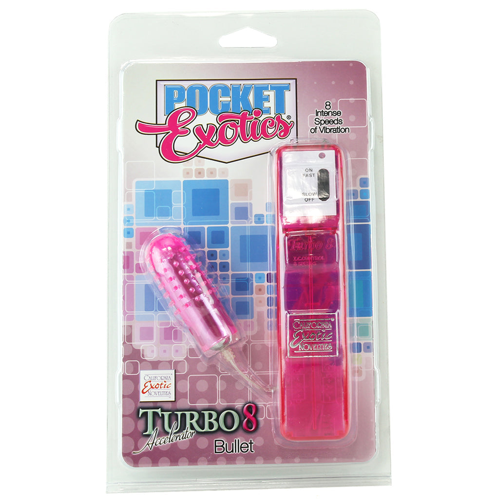 CalExotics Turbo 8 Accelerator: Pink Bullet Vibrator for Exquisite 8-Speed Pleasure