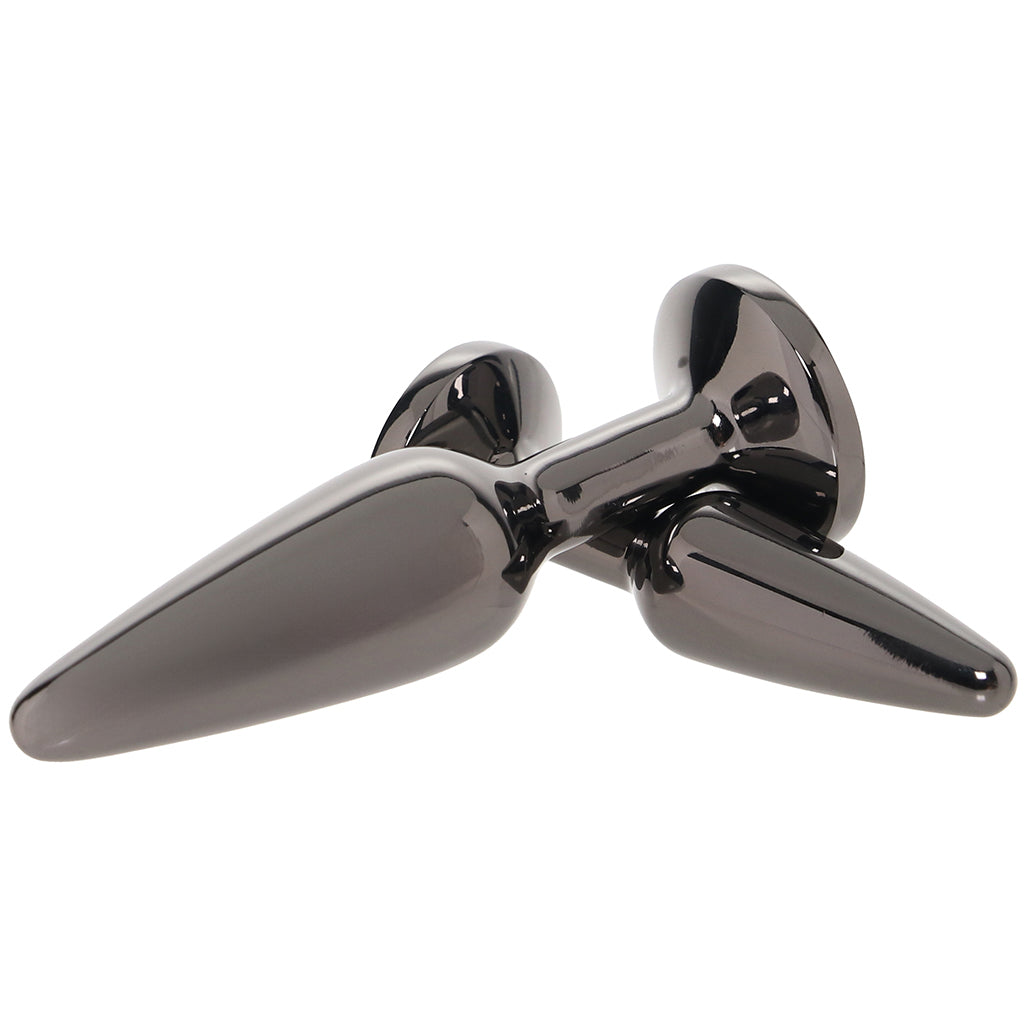 Rear Assets 2 Piece Butt Plug Kit in Gunmetal