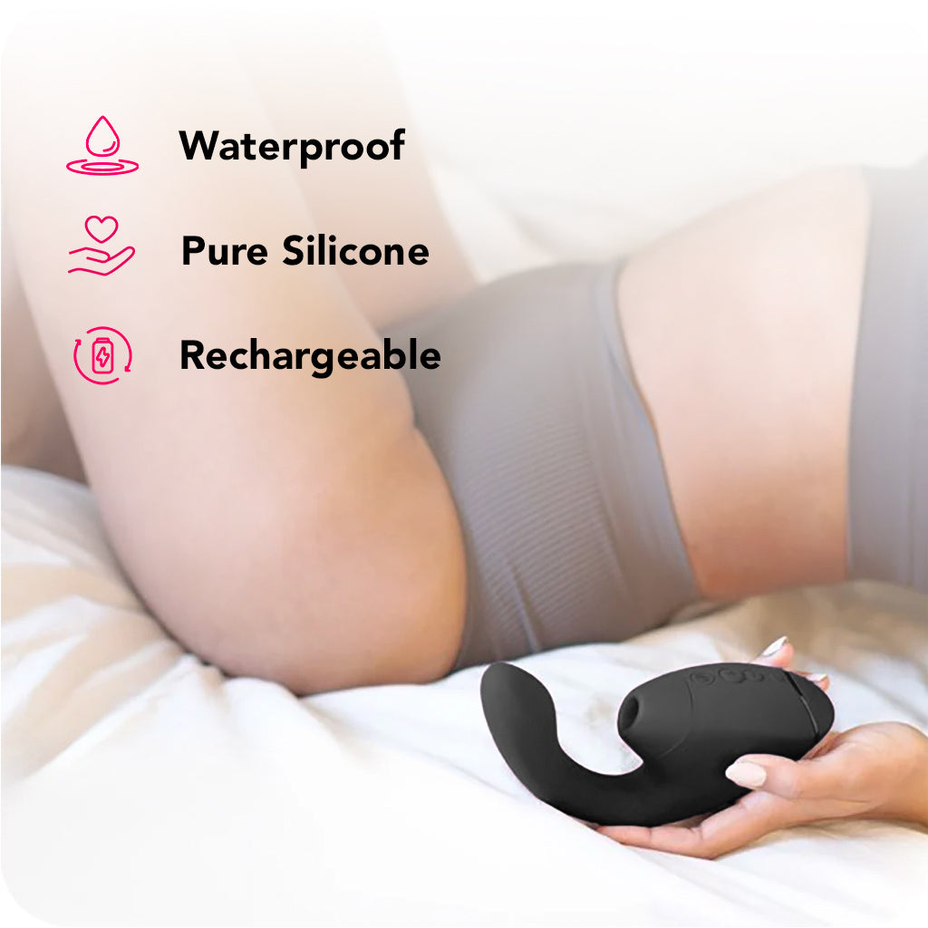Womanizer Womanizer Next Duo Clitoral Suction & G-Spot Vibe in Black - Vibrators - HoneyHugs Canada (View 7)
