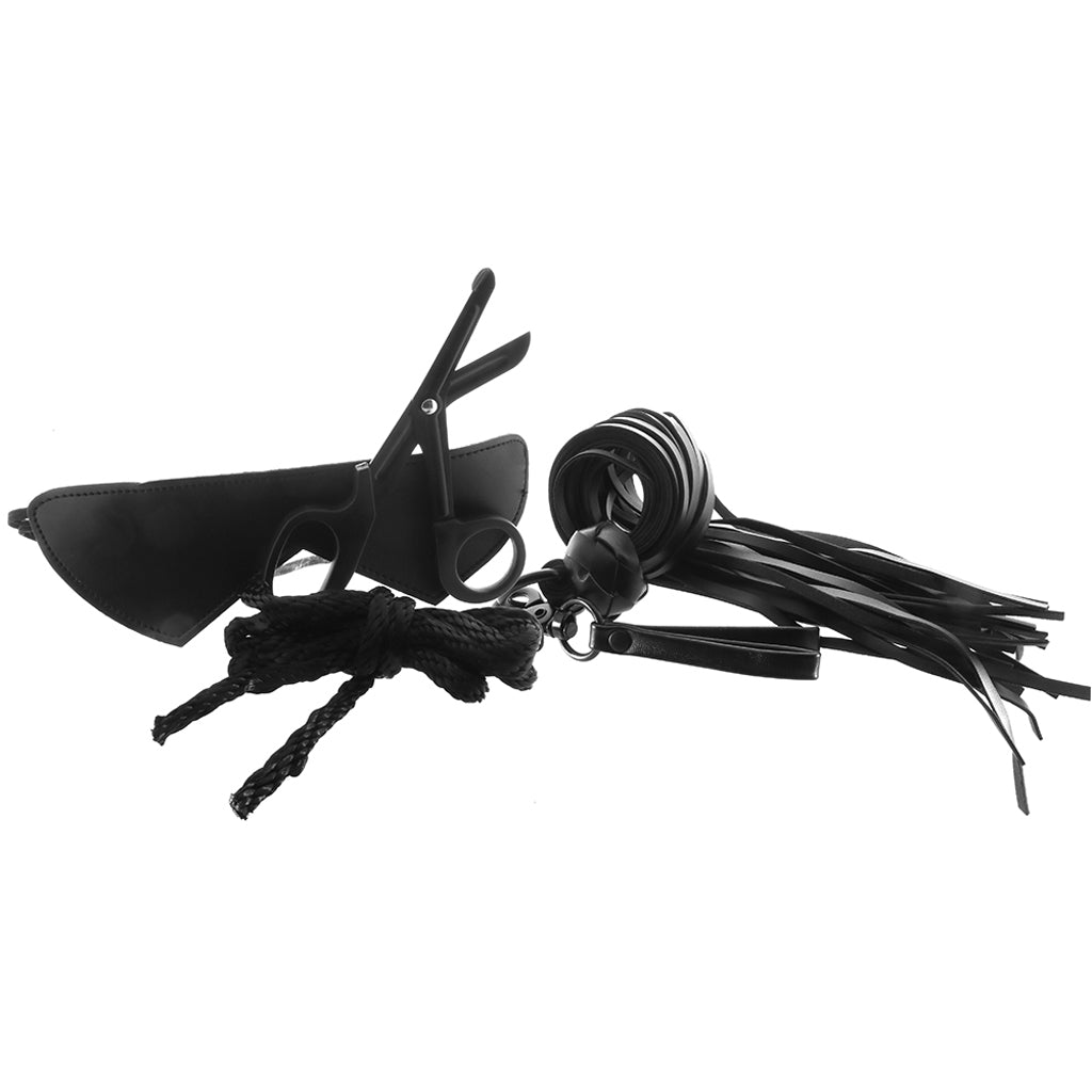 Sportsheets Learn The Ropes 4-Piece Bondage Kit | Essential BDSM Starter Set for Sensual Exploration