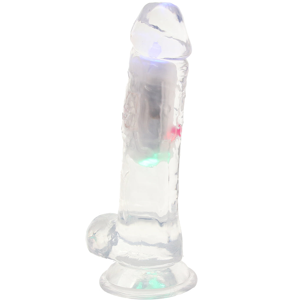 RealRock RealRock 7 Inch Light Up Vibrating Ballsy Dildo - Vibrators - HoneyHugs Canada
