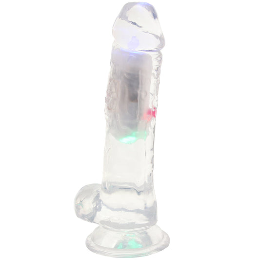 RealRock RealRock 7 Inch Light Up Vibrating Ballsy Dildo - Vibrators - HoneyHugs Canada