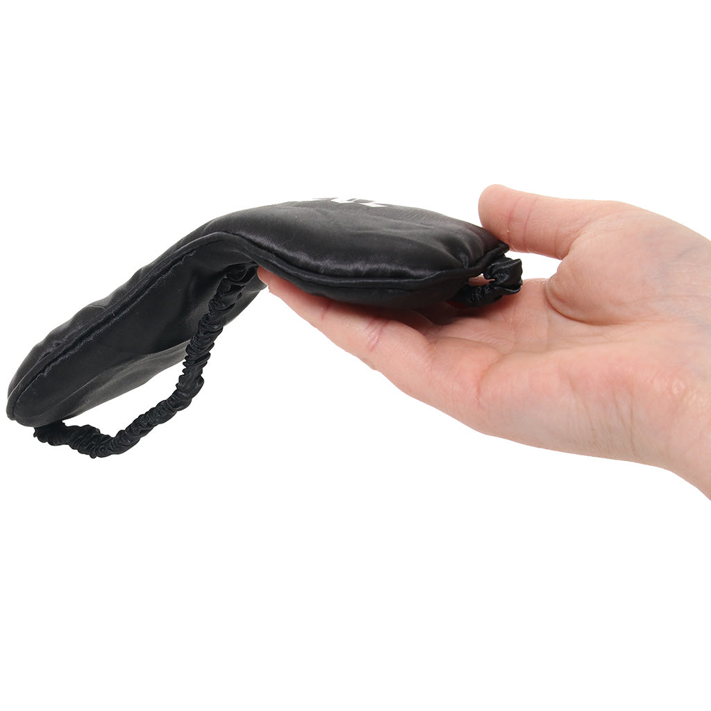 Ouch! Spank Me Printed Satin Blindfold - Luxurious Sensory Deprivation Mask