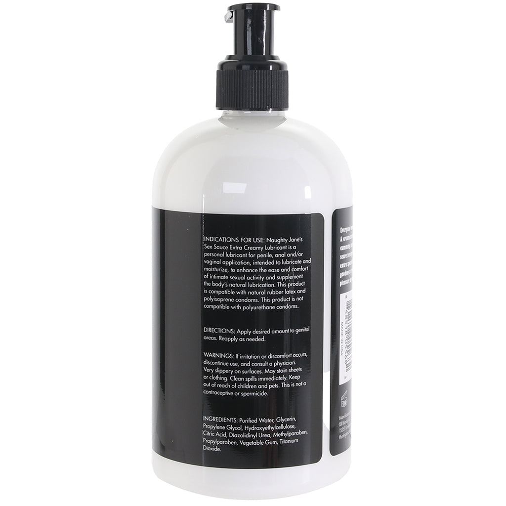 Naughty Jane's Sex Sauce Extra Creamy Lubricant in 16oz/488