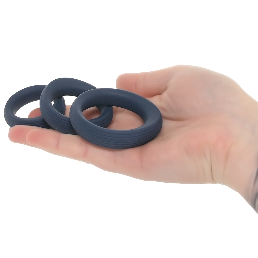 TriOOO Silicone Cock Ring Set