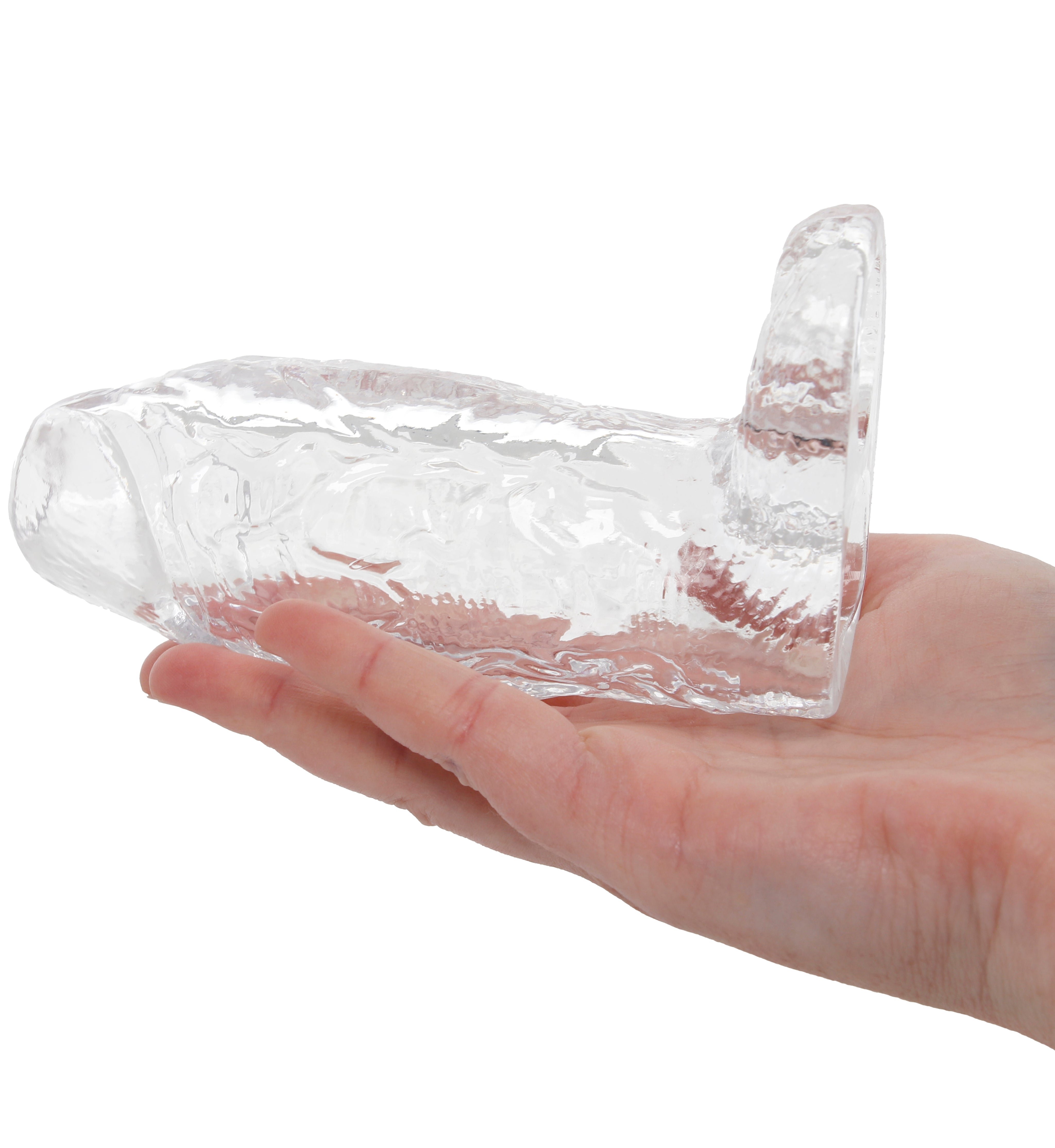 TitanMen 6 Inch Cock Sleeve with Ball Strap in Clear