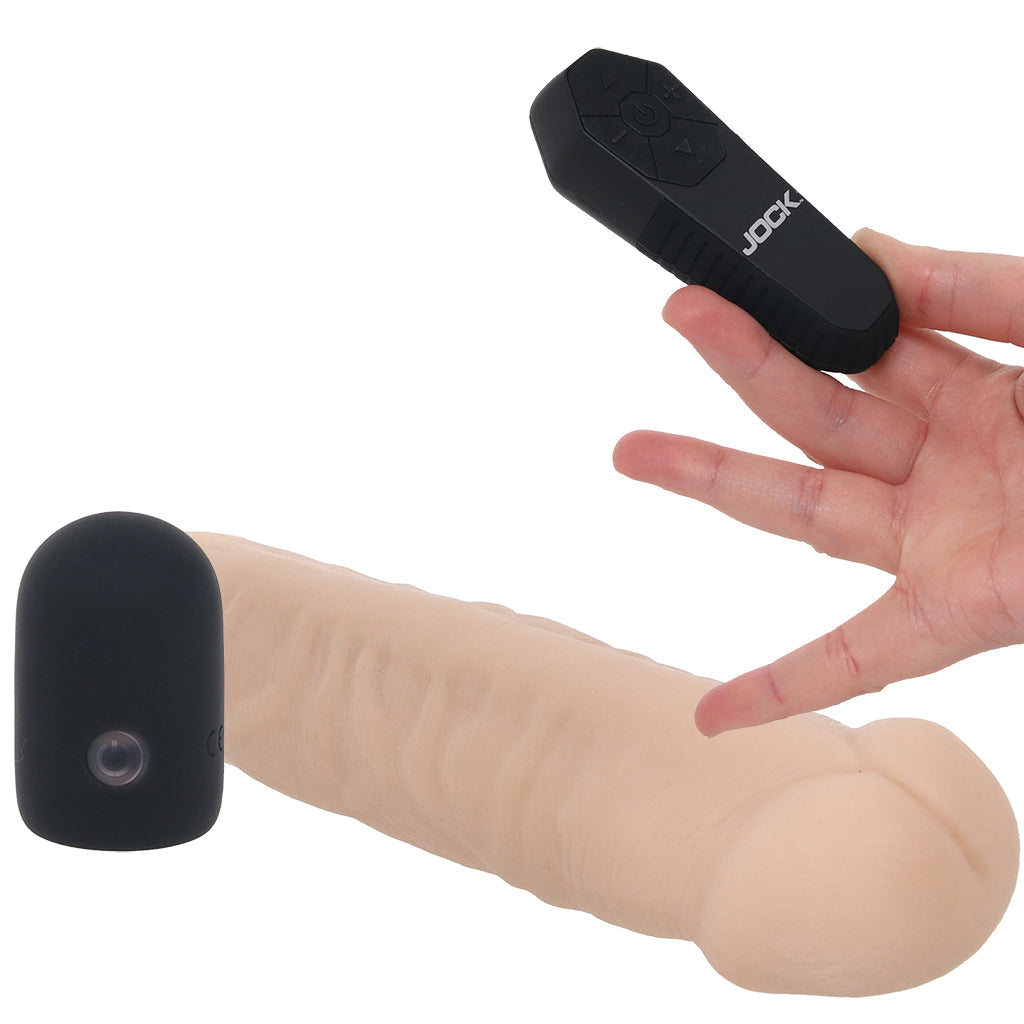 XR Brands Jock Vibrating Realistic Penis Extender in Light - Vibrators - HoneyHugs Canada (View 5)