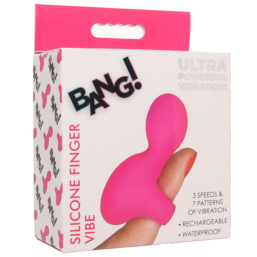 Bang! Bang! Silicone Finger Vibe in Pink - Vibrators - HoneyHugs Canada (View 9)