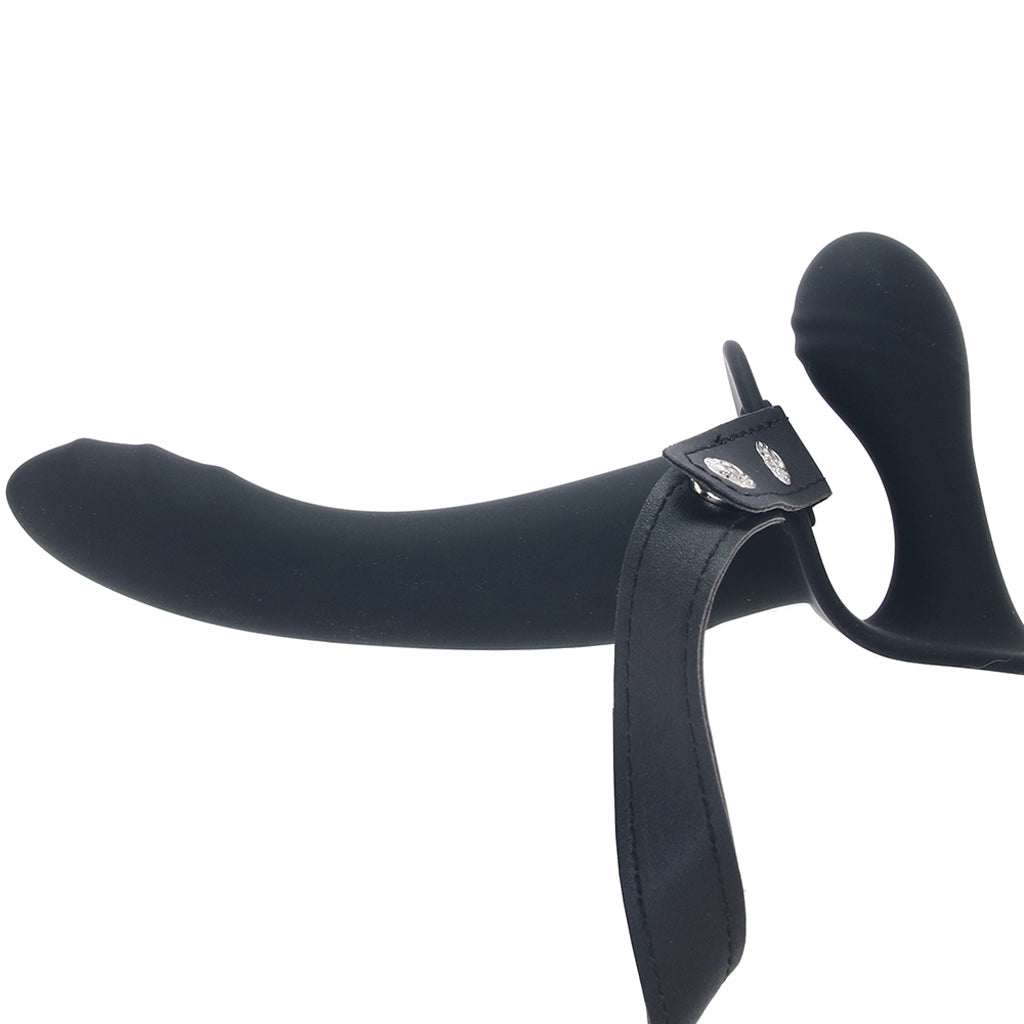 Ouch! Ouch! Adjustable Dual Silicone Strap-On Vibe - Vibrators - HoneyHugs Canada (View 3)