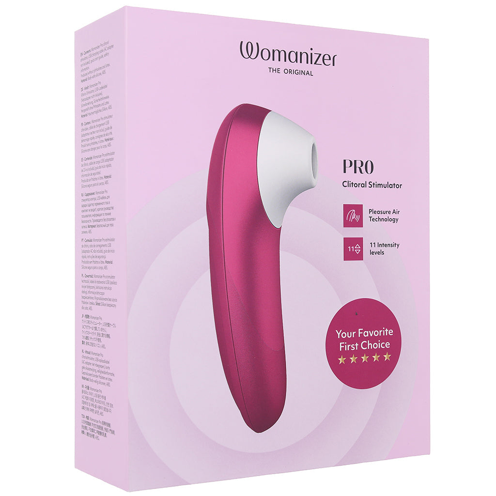 Womanizer Pro Clitoral Stimulator in Pink