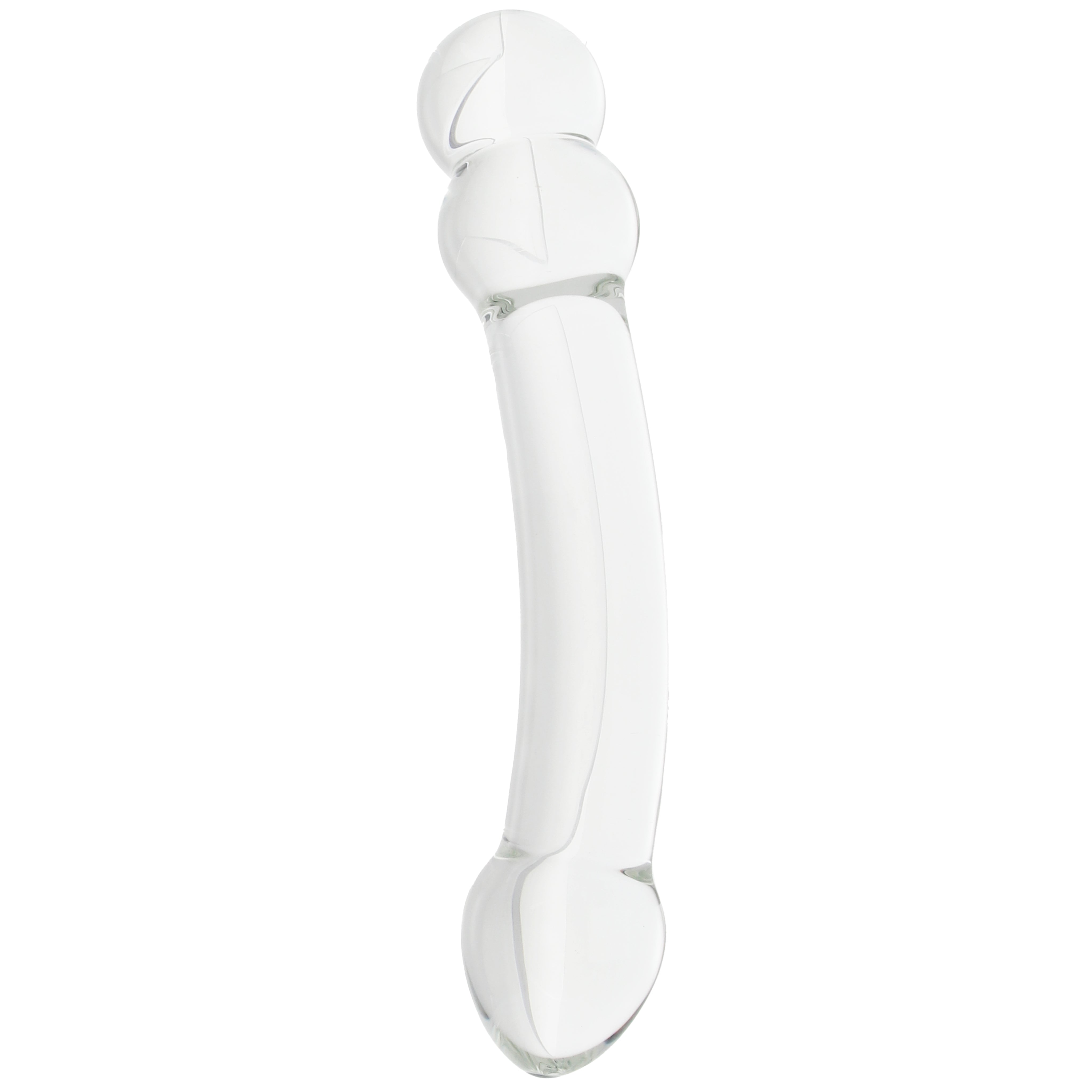 Clarity Celestial Ridge Double-Ended Glass Dildo