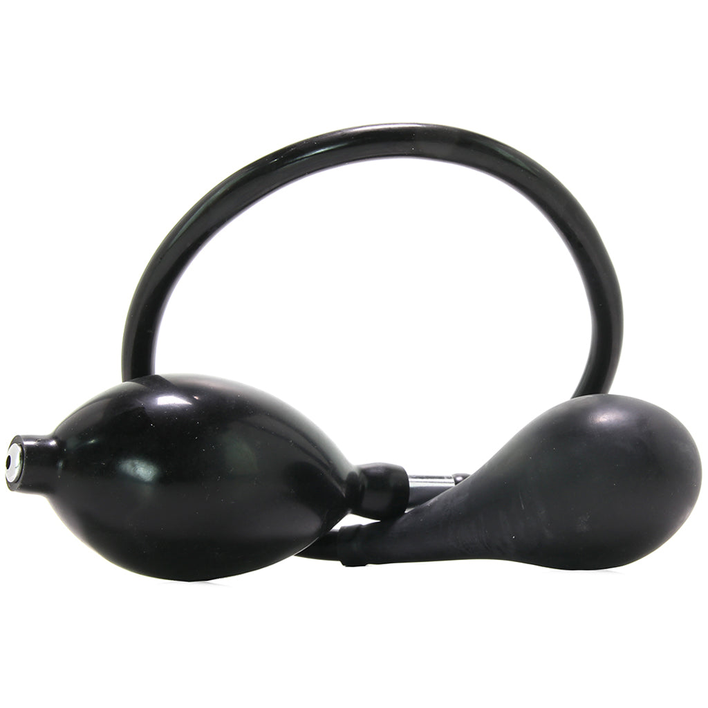Frisky Black Inflatable Stimulator: Customizable Anal Pleasure & Depth
