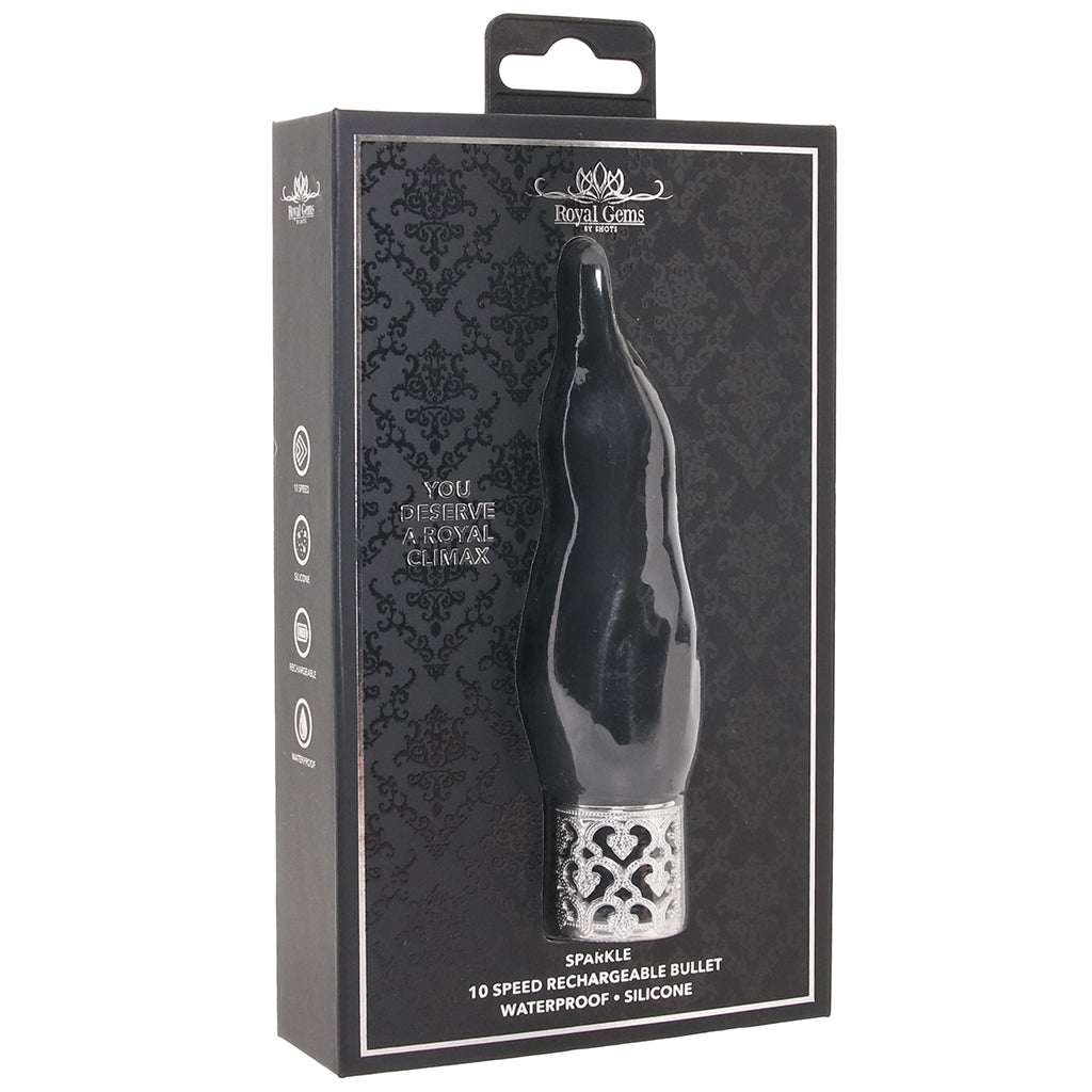 Shots Toys Royal Gems Sparkle Bullet Vibe in Black - Vibrators - HoneyHugs Canada (View 9)
