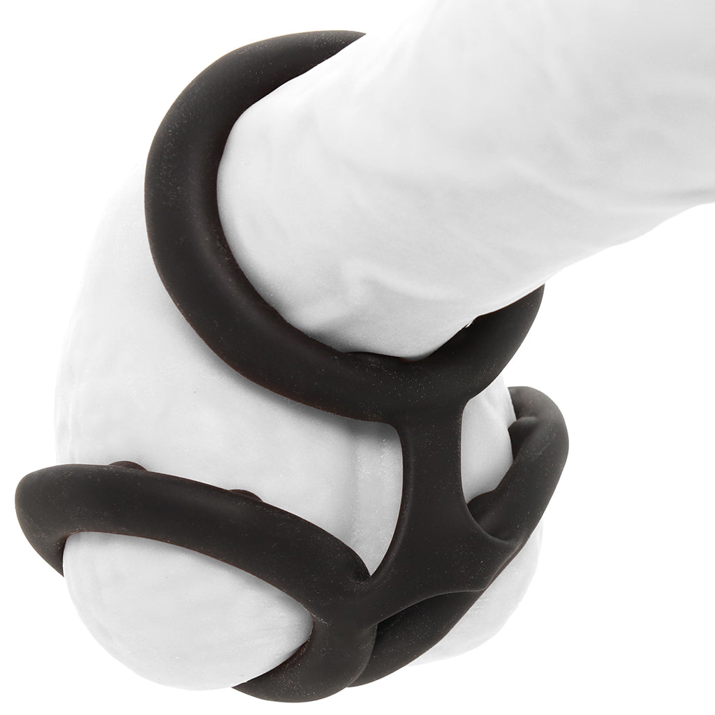 Rock Solid Triple Stamina Ring with Metal Beads