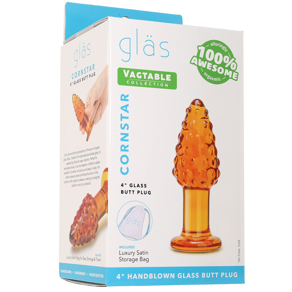 gläs Cornstar 4 Inch Glass Butt Plug