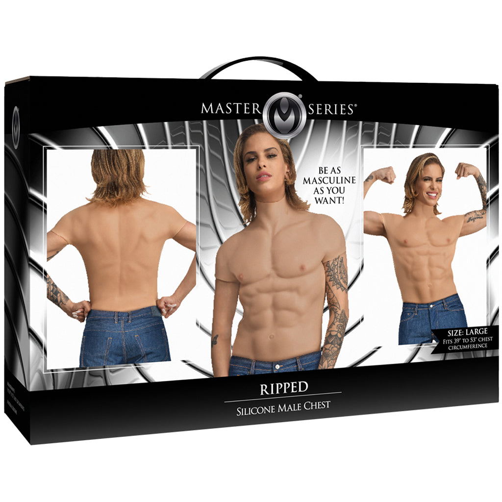 Master Series Ripped Silicone Male Chest - Large: Sculpted Confidence & Playful Power