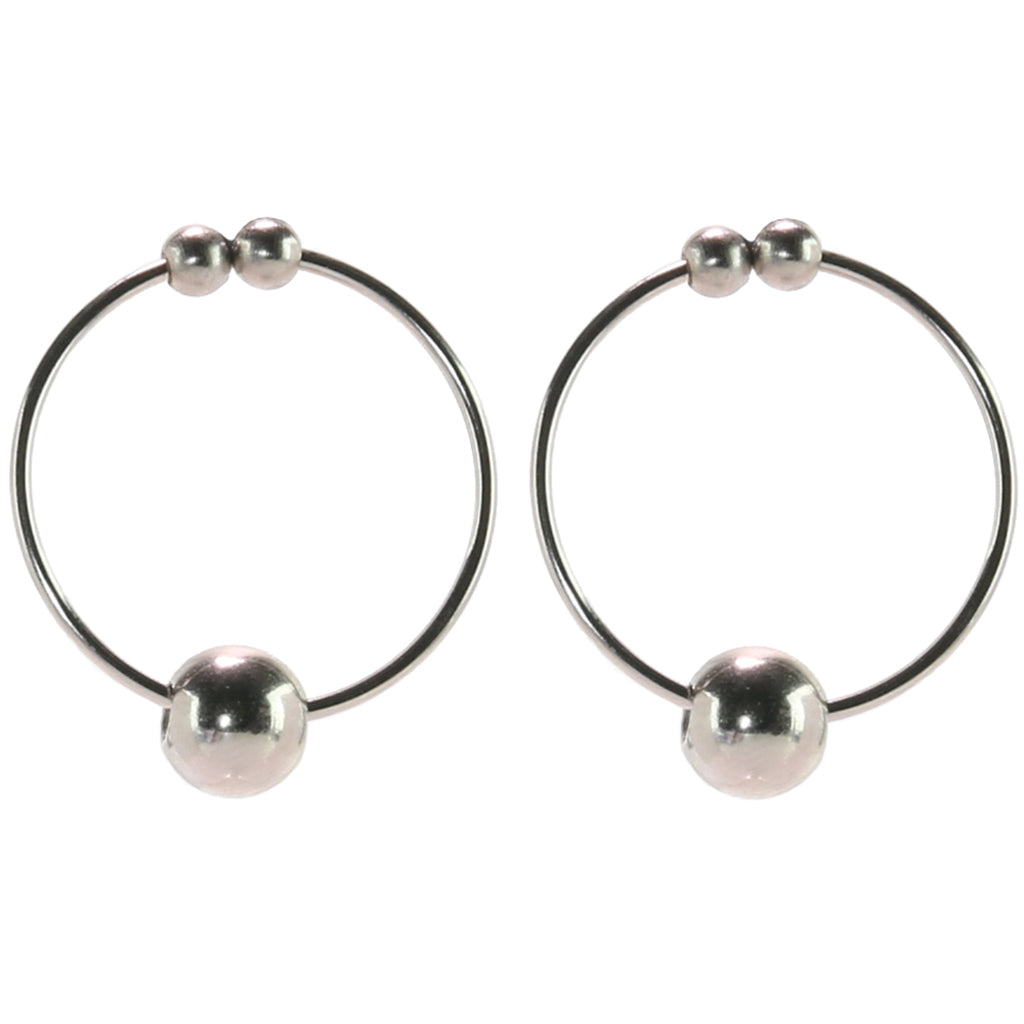CalExotics Nipple Play: Sensual Silver Non-Piercing Nipple Adornments