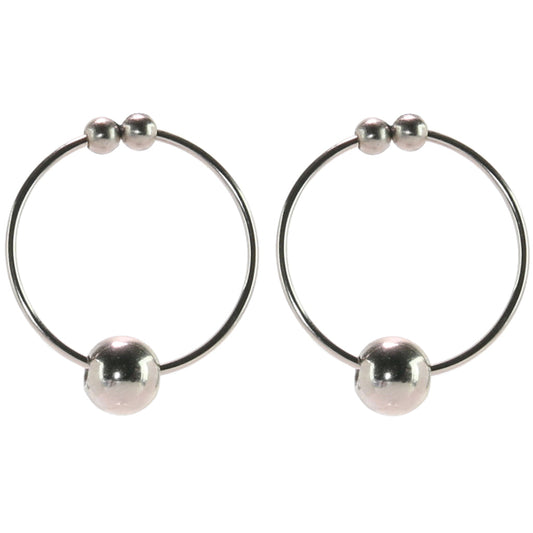 CalExotics Nipple Play: Sensual Silver Non-Piercing Nipple Adornments