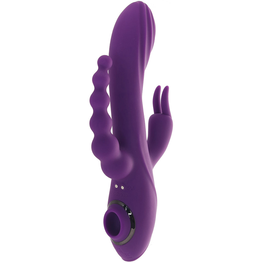 Fourgasm Triple Stimulator Sucking Rabbit Vibe