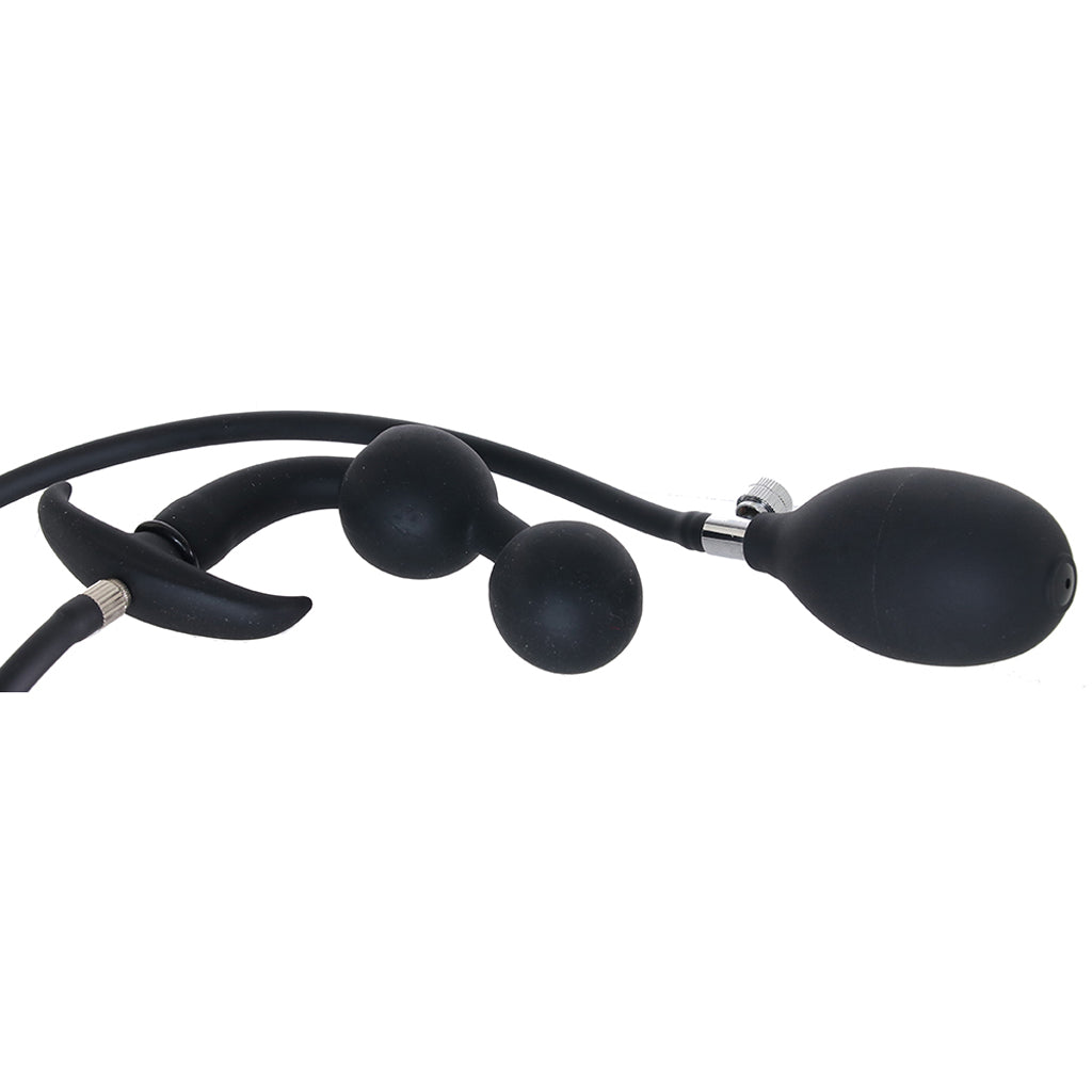 Master Series Rattler: Luxury Inflatable Anal Beads for Tailored Pleasure