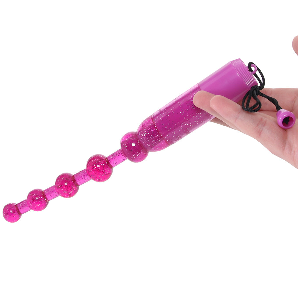 Waterproof Vibrating Pleasure Beads in Purple
