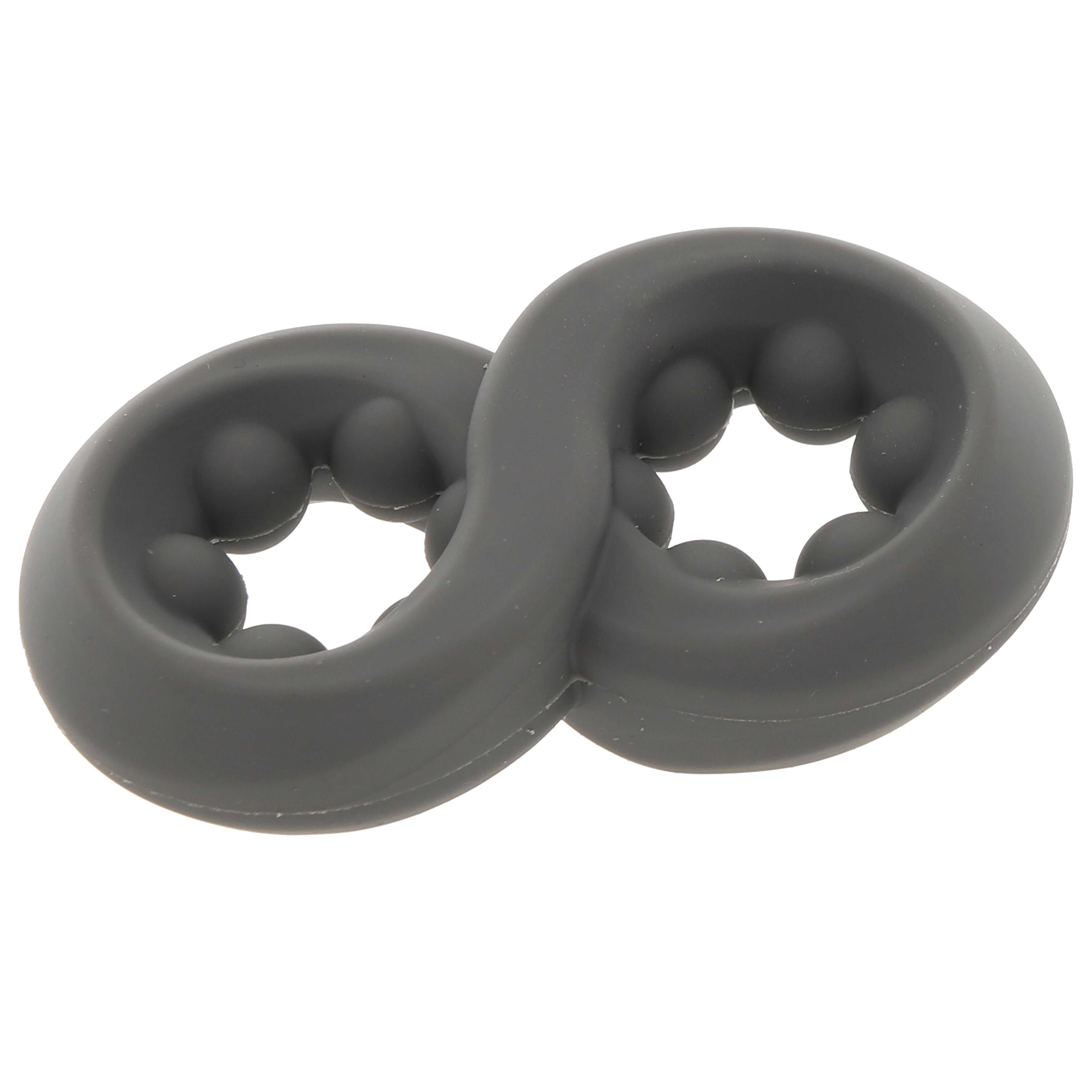 Alpha Liquid Silicone Beaded Crazy 8 Ring