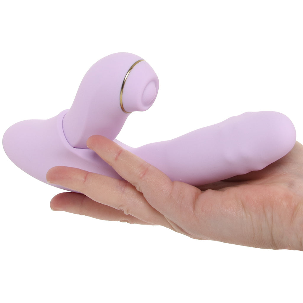 Svakom DuoGlow Thrusting Beaded Vibe with Pulsing Stimulator - Vibrators - HoneyHugs Canada (View 4)