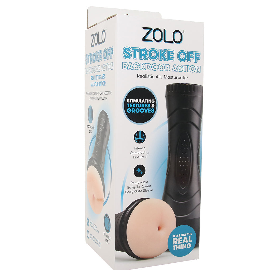 Zolo Stroke Off Backdoor Action Ass Stroker