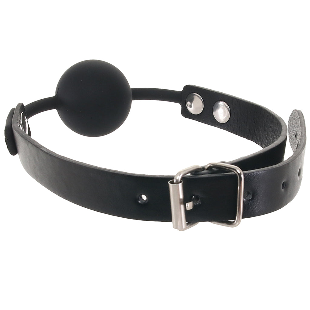 Ouch! Silicone Ball Gag in Black