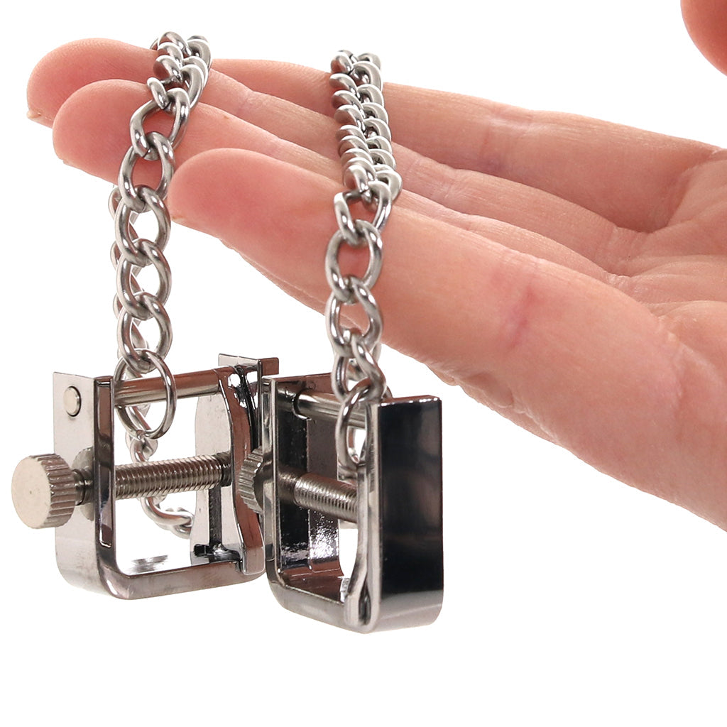 Master Series Pressure Vice: Adjustable Metal Nipple Clamps for Exquisite Intensity