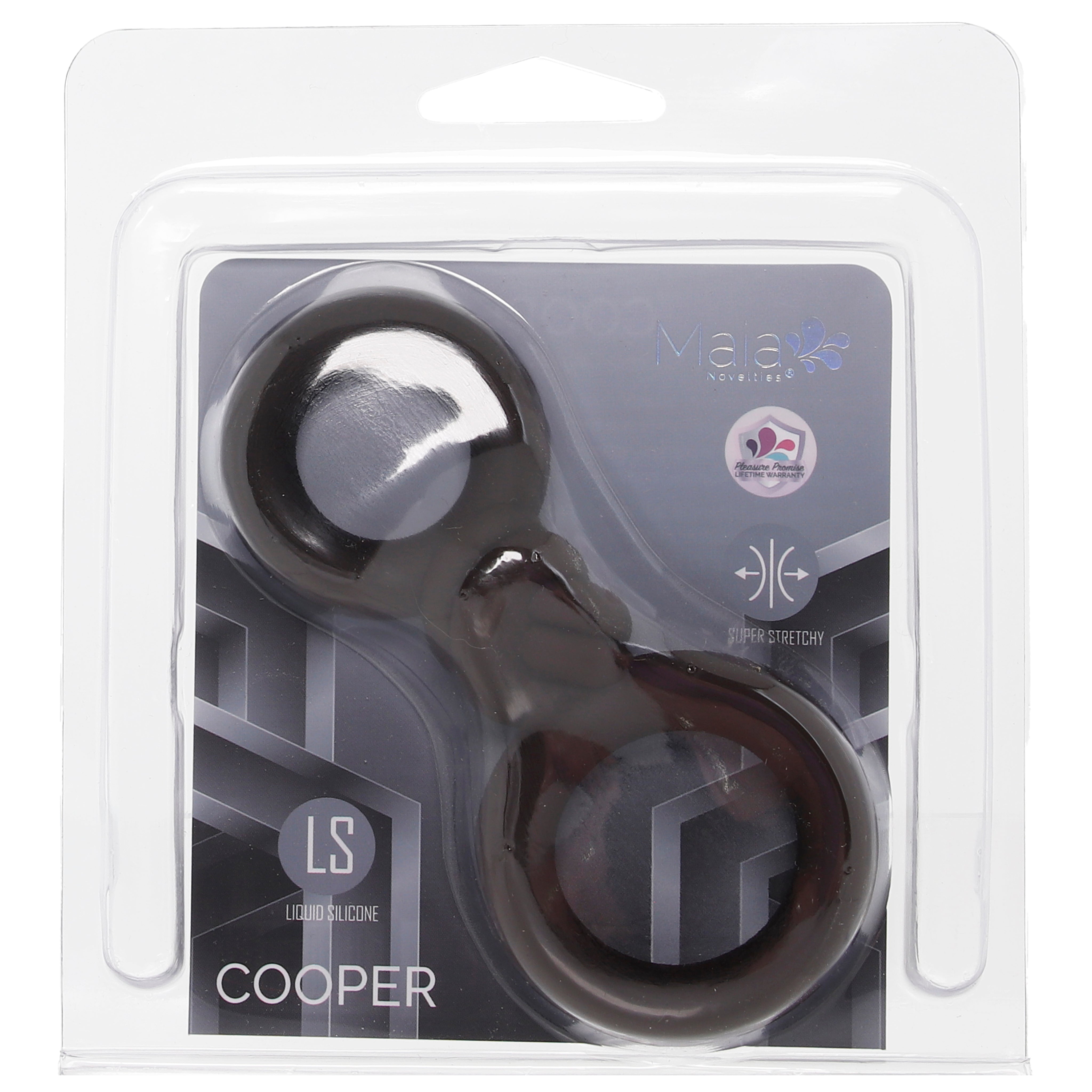 Cooper Liquid Silicone Dual Super Stretch C-Ring in Dark