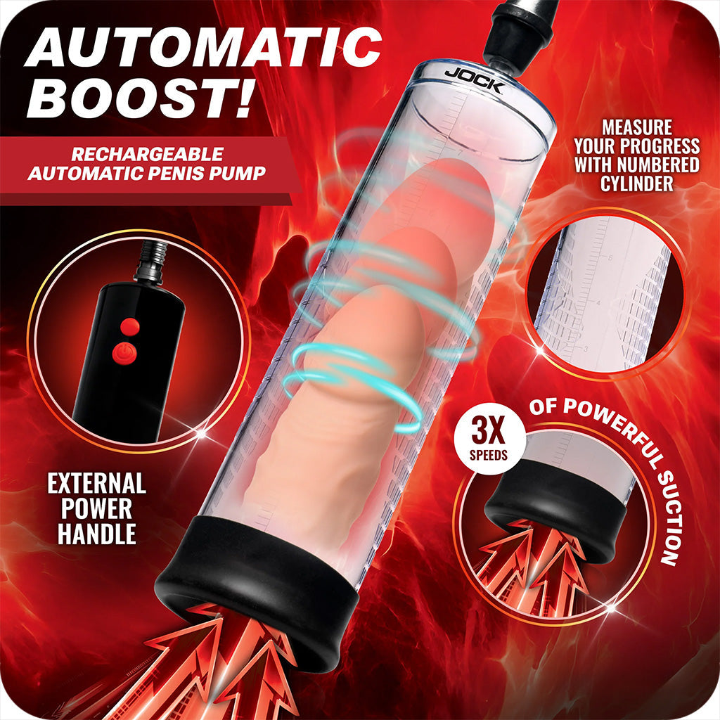 Jock Power Up Rechargeable Automatic Penis Pump