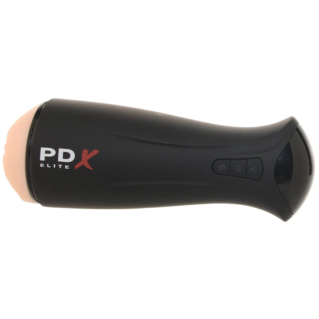 Pipedream Extreme Toyz PDX Elite F*ck-Gasm Auto Suction Stroker in Light - Male Masturbators - HoneyHugs Canada (View 5)