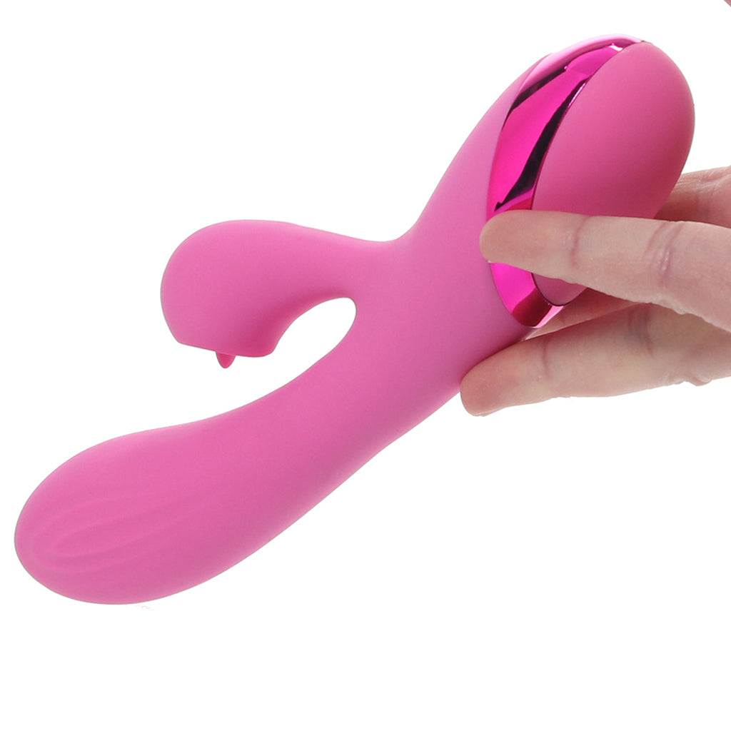 Juicy V-gasm Licking Rabbit Vibe: Flexible Dual-Motor Clitoral & G-Spot Stimulator