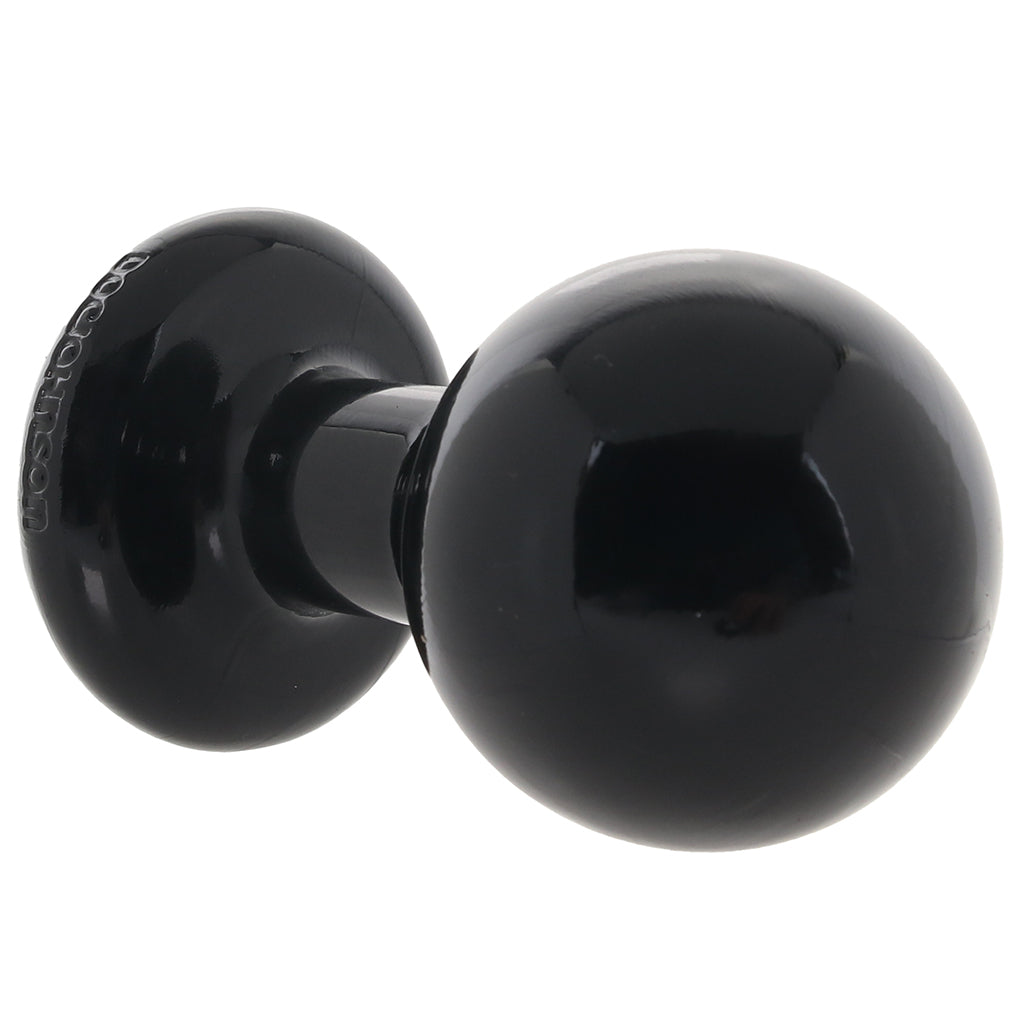 Round Butt Plug Medium in Black