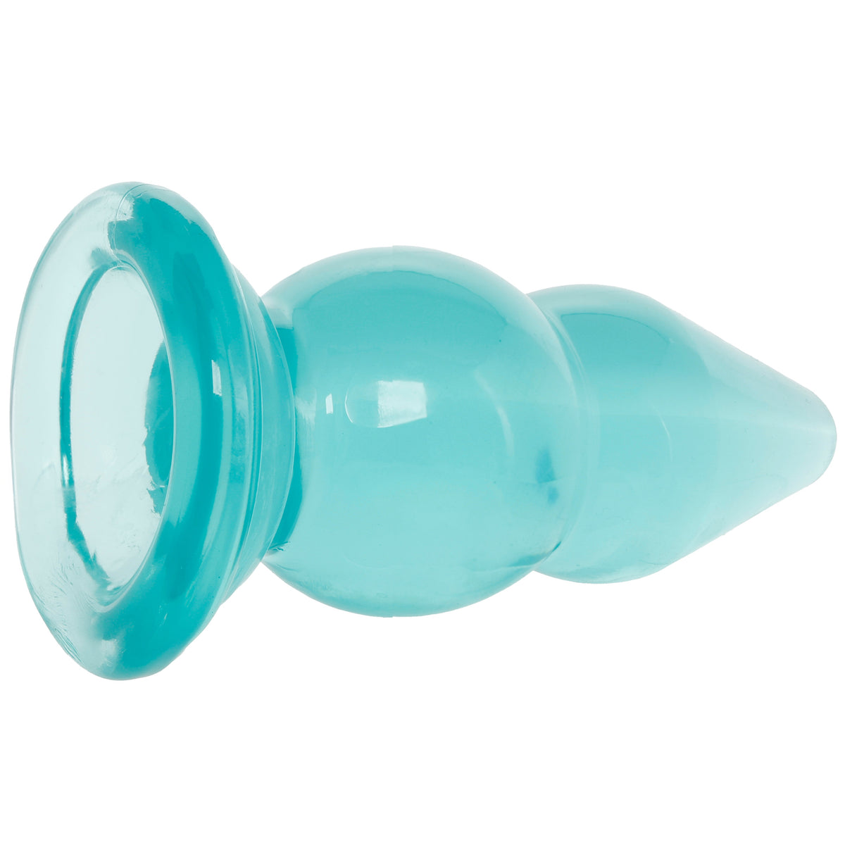 Crystal Jellies 6 Inch Double Pop Butt Plug in Teal