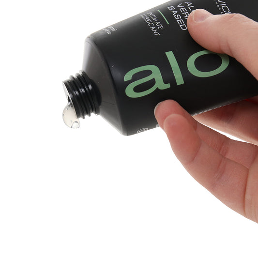 Wicked Sensual Care: Luxurious Organic Aloe Vera Water-Based Lube | Hydrating & Hypoallergenic | 4oz