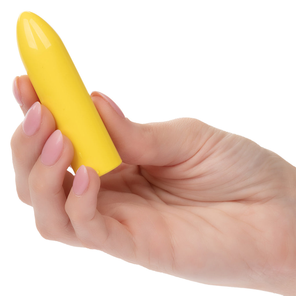 Turbo Buzz Classic Mini Bullet - Yellow: Discreet, Travel-Ready Pleasure by CalExotics
