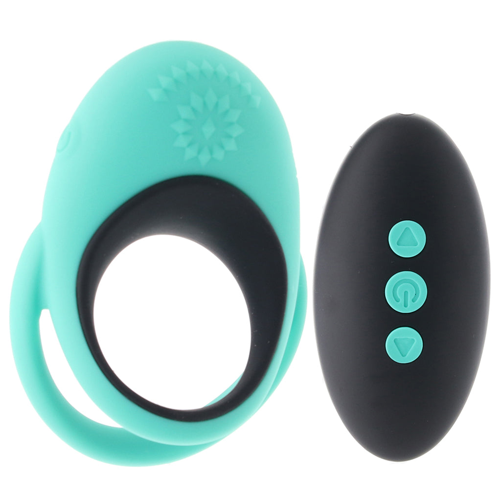 CalExotics Link Up Remote Alpha Vibrating Dual Cock Ring - Vibrators - HoneyHugs Canada