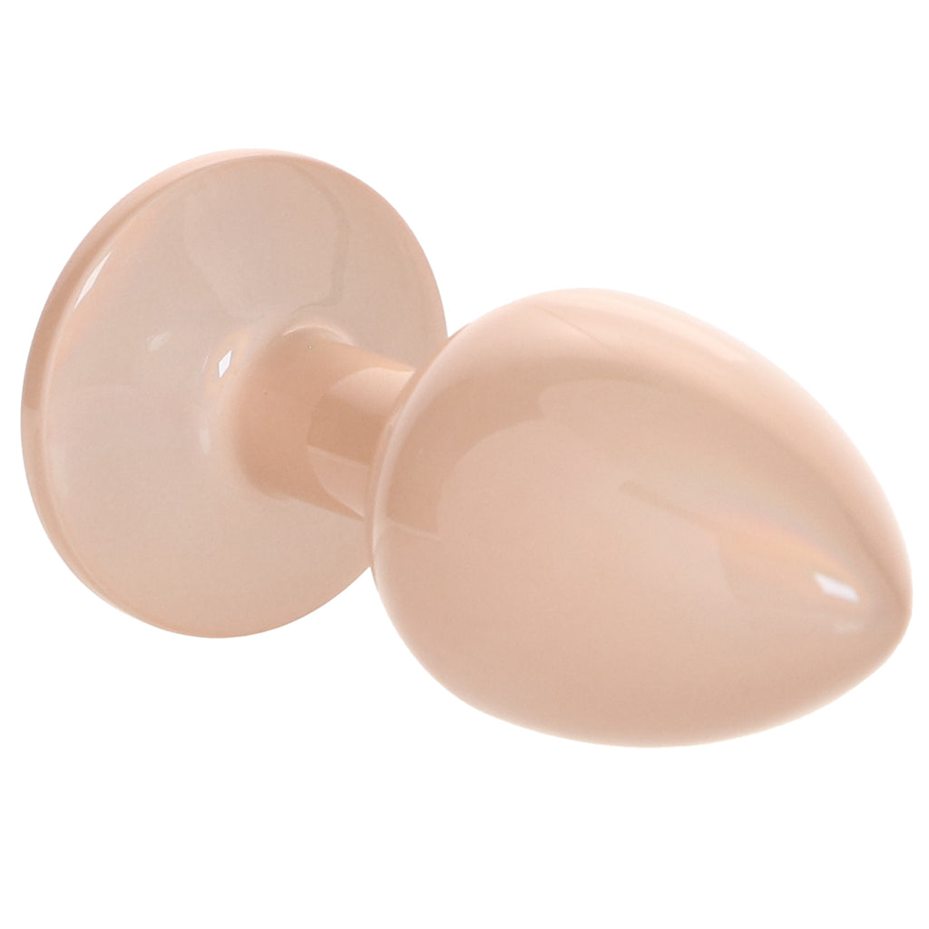 Rear Assets Small Metal Butt Plug in Champagne