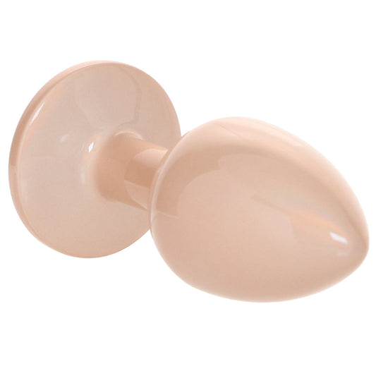 Rear Assets Small Metal Butt Plug in Champagne