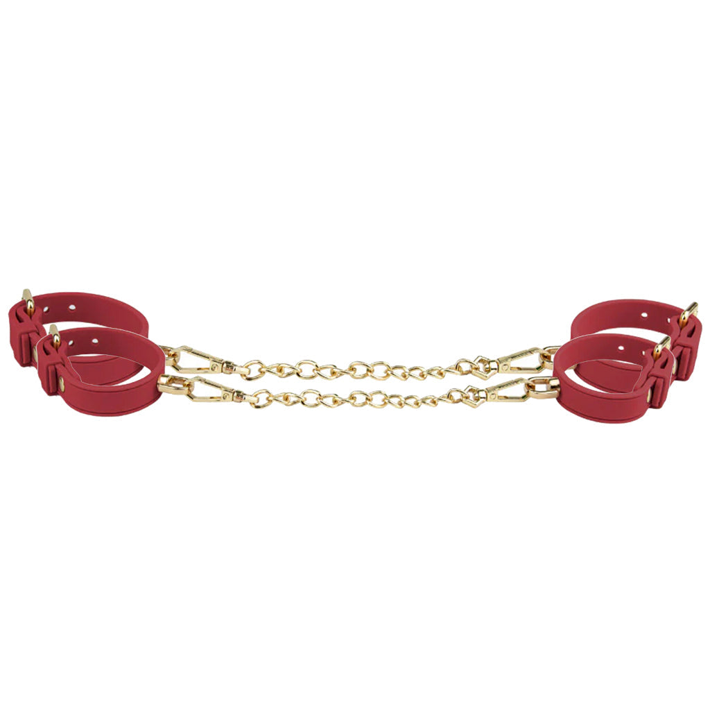 Temptasia Ardor Silicone Wrist & Ankle Restraint Set in Red