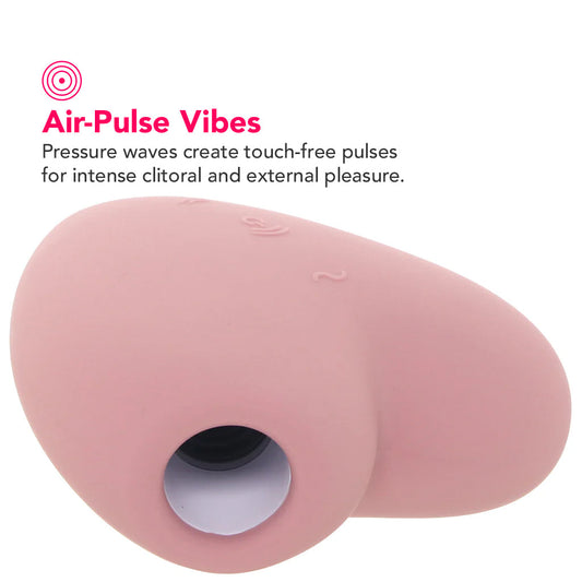 Satisfyer Cutie Heart Air Pulse Stimulator in Light Red