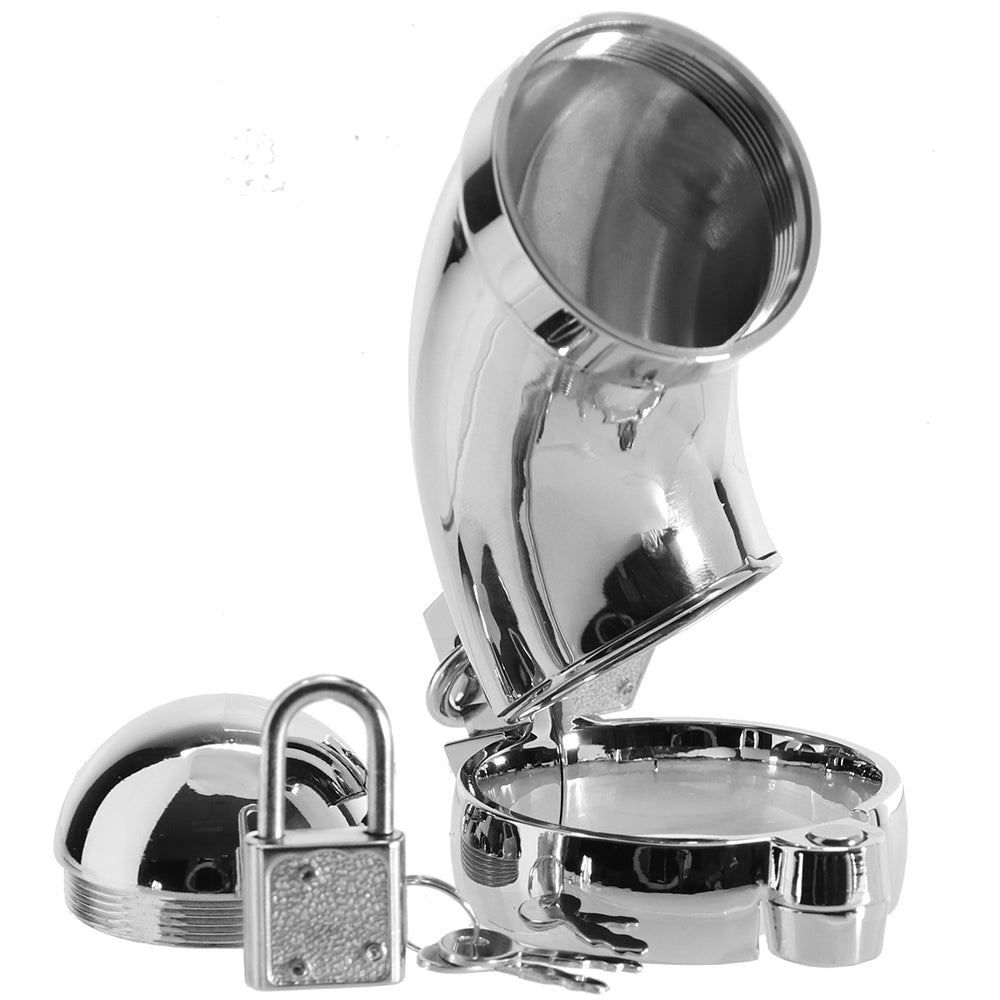 Blueline Men Total Submission Cock Cage | Luxury Stainless Steel Chastity for Unrivaled Control